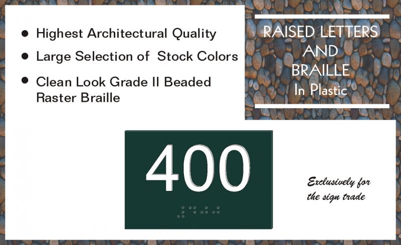 Raised Letters and Braille